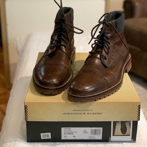 Johnston & Murphy Karnes Cap Toe Boot US12M